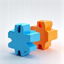 Interlocking gears, representing flexible engagement models.